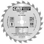 Saeketas puidule CMT 291; 190x2.6x20; Z24; 20&deg;