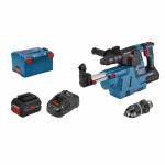 Puurvasar Bosch GBH 18V-26 F; 2,6 J; SDS-plus; 18 V; 2x5,5 Ah + Bosch GDE 18V-16