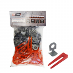 Plaatide tasandamise komplekt AWTools AW30363; 1,5 mm; 7-15 mm; 50+50 tk