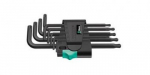 L-t&uuml;&uuml;pi kuuskant v&otilde;tmete komplekt Wera TORX 967 PKL/9; TX8-TX40
