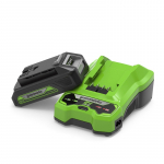 Aku Greenworks GSK24B2; 24 V; 2,0&nbsp;Ah; Li-ion + Laadija