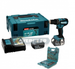 L&ouml;&ouml;ktrell-kruvikeeraja Makita DHP485FJX1; 18 V; 2x3,0 Ah aku + Tarvikud