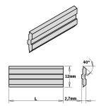 H&ouml;&ouml;vli terad CMT 795.410.12; 410x12x2,7 mm; 2 tk