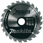 Saeketas puidule Makita; 190x1,9x20,0 mm; Z24; -18&deg;