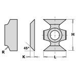 H&ouml;&ouml;vel CMT 790.162.00; 16xx22x5 mm; R2; HW-HC; 1 tk