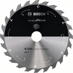 L&otilde;ikeketas Bosch Standard for Wood 2608837713; 210x30 mm; Z24