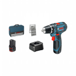 Trell-kruvikeeraja Bosch GSR 12V-15; 12 V; 2x2,0 Ah aku