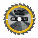 Saeketas puidule DeWalt DT1934-QZ; 165x20 mm; Z24; 10&deg;