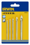 5-osaline puuride komplekt Irwin; 4-10 mm