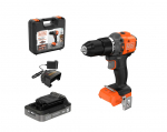 Akutrell-kruvikeeraja Black & Decker BLD782E1K-QW; 18 V; 55 Nm; 1x2,5 Ah aku