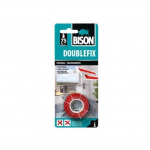 Kahepoolne kleeplint Bison 6312504 Doublefix; 19 mm; 1,5 m; l&auml;bipaistev