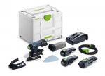 Akukolmnurklihvija Festool DTSC 400 3,0 I-Set; 18 V; 2x3,0 Ah aku