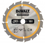 Saeketas puidule DeWalt DT1948-QZ; 165x20 mm; 16T