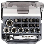 Padrunite ja otsikute komplekt Gedore 3300026; 1/4''; 6-13 mm; 23 tk