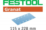 Lihvpaber vibrolihvmasinatele Festool Granat; 115x228 mm; P100; 100 tk