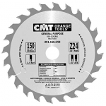 Saeketas puidule CMT 291; 150x2,4x20; Z24; 15&deg;