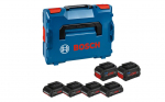 Tarvikute komplekt Bosch 1600A02A2T; 18 V; 4x4,0 Ah+2x8,0 Ah aku