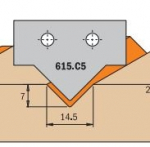 Profiilinoad l&otilde;ikepeadele CMT 615.C5; 1 tk