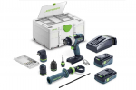 Trell-kruvikeeraja Festool QUADRIVE TPC 18/4 5,0/4,0 I-Set/XL; 18 V; 5,0 Ah + 4,0 Ah aku