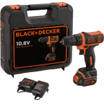 Trell-kruvikeeraja Black & Decker BDCDD12K-QW; 10,8 V; 1x1,5 Ah aku