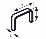 Klambrid Bosch; 11,4x12 mm; 1000 tk.; t&uuml;&uuml;p 53; teras