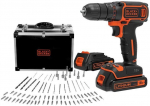 Trell-kruvikeeraja Black & Decker BDCDC18BAFC-QW; 18 V; 2x1,5 Ah aku + Tarvikud