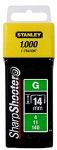 Klambrid Stanley; 14 mm; 1000 tk.; t&uuml;&uuml;p G; tsingitud