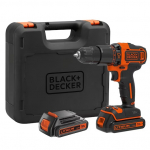 Trell-kruvikeeraja Black & Decker BDCHD18KB2-QW; 18 V; 2x2,0 Ah aku