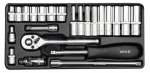 T&ouml;&ouml;riistakomplekt Yato YT-14421; 1/4''; 23 tk