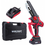 Oksa p&uuml;gamise mootorsaag Worcraft CHSS20LiBPN; 20 V; 1x4,0 Ah aku; juhtplaat pikkus 15 cm + Kandekohver