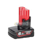 Aku Milwaukee M12B6; 12 V; 6,0 Ah; Li-ion