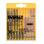Tikksaeterade komplekt DeWalt DT2165; DT2177; DT2050; DT2160; DT2163; 10 tk