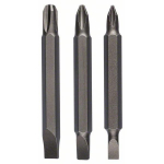 Kaheotsaga kruvi otsik Bosch 2609255959; S0,6x4,5-PH1; S0,8x5,5-PH2; S1,2x6,5-PH3; 1/4''; 60 mm; 3