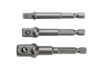 Adapterite komplekt Hogert HT1S445; 1/4''; 3/8''; 1/2''; 3 tk