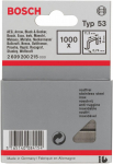 Klambrid Bosch 2609200215; 11,4x8,0 mm; 1000 tk.; t&uuml;&uuml;p 53