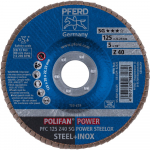 Kroonlehine lihvketas Pferd SG POWER STEELOX PFC; 125 mm; Z120