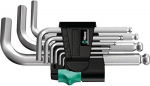 L-t&uuml;&uuml;pi kuuskant v&otilde;tmete komplekt Wera WE05133163001; 950/9 Hex-Plus; 9 tk