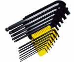 L-t&uuml;&uuml;pi kuuskant v&otilde;tmete komplekt Stanley 0-69-257; 1/16''-3/8''; 12 tk