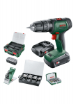 L&ouml;&ouml;ktrell-kruvikeeraja Bosch Universal Impact 18 V; 18 V; 2x1,5 Ah aku + Tarvikud