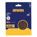 Lihvimispaber nurklihvijale Irwin IW8088507; 125 mm; K60; 5 tk