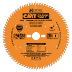Saeketas puidule CMT 285; 250x3x30,0 mm; Z80; 10&deg;