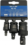 Padruni adapter Adler 3511.05; 1/2''/1/4''/3/8''; 3 tk