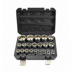 Kruvikeeraja otsikute komplekt AWTools AW38550BL; 1/2''; 8-36 mm; 21 tk