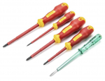 Isoleeritud (1000 V) kruvikeeraja komplekt Sata ST09302U; 5 tk