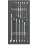 Kombineeritud v&otilde;tmete komplekt Fortis 4063726002235; 6-22 mm; 15 tk