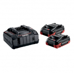 Tarvikute komplekt Metabo Basic set 2; 18 V; 2x4,0 Ah aku