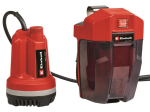 Vihmaveepaagi pump Einhell GE-PP 18 RB Li; 18 V; 3000 L/h (ilma aku ja laadijata)
