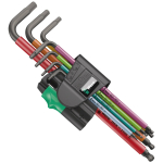 L-t&uuml;&uuml;pi kuuskant v&otilde;tmete komplekt Wera 950/7 Hex-Plus Multicolour; 7 tk