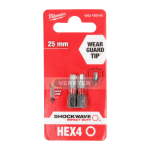 Kruviotsik Milwaukee Shw 4932430895; HEX 4; 2 tk