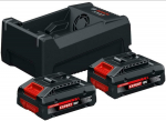 Tarvikute komplekt Bosch 1600A0373J; 18 V; 2x4,0 Ah aku